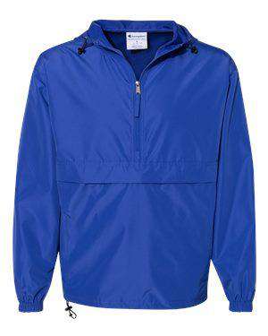 Champion Men's Packable 1/2-Zip Poplin Jacket - CO200