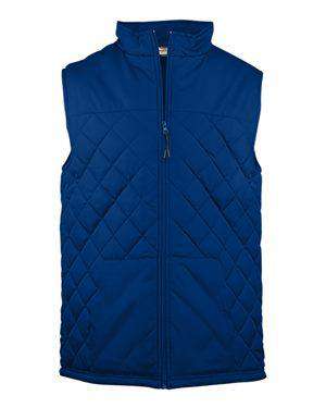 Badger Sport Men's Pouch Pocket Quilted Vest - 7660