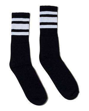 SOCCO USA-Made Striped Crew Socks - SC100