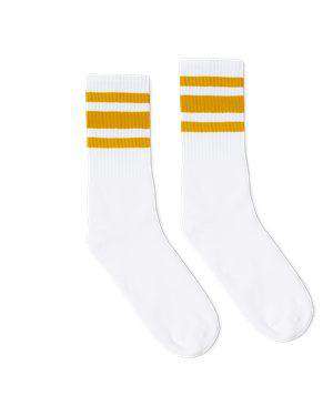 SOCCO USA-Made Striped Crew Socks - SC100