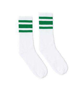 SOCCO USA-Made Striped Crew Socks - SC100