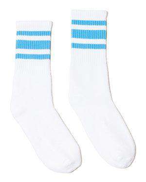 SOCCO USA-Made Striped Crew Socks - SC100