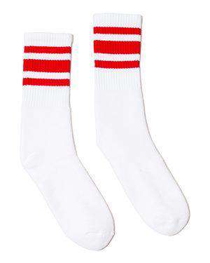 SOCCO USA-Made Striped Crew Socks - SC100