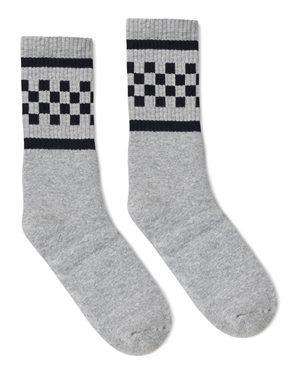 SOCCO USA-Made Checker Crew Socks - SC300