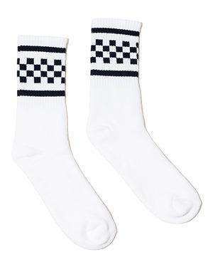 SOCCO USA-Made Checker Crew Socks - SC300