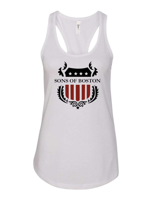 Sons of Boston Ladies Stars and Stripes Racer Tank